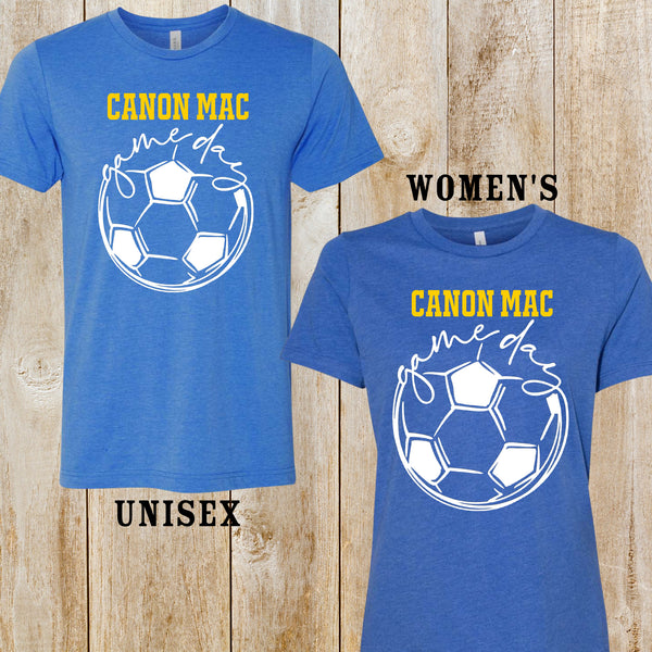 Canon Mac Game Day Soccer triblend tee