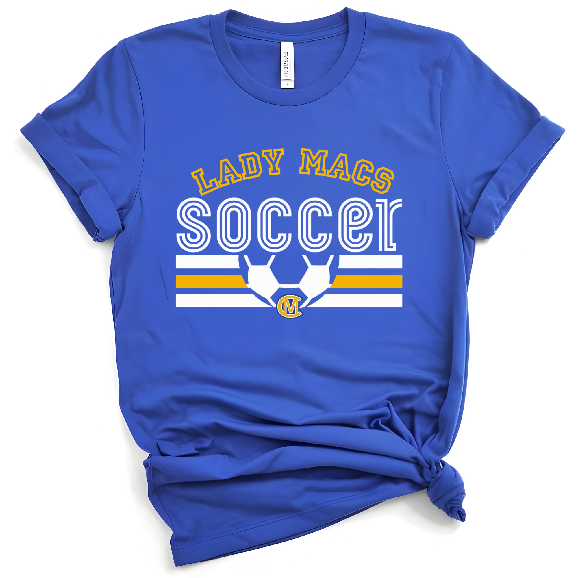 Lady Macs Soccer Retro Bold