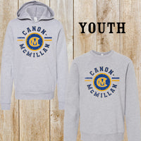 Canon Mac Youth fleece hoodie or crewneck
