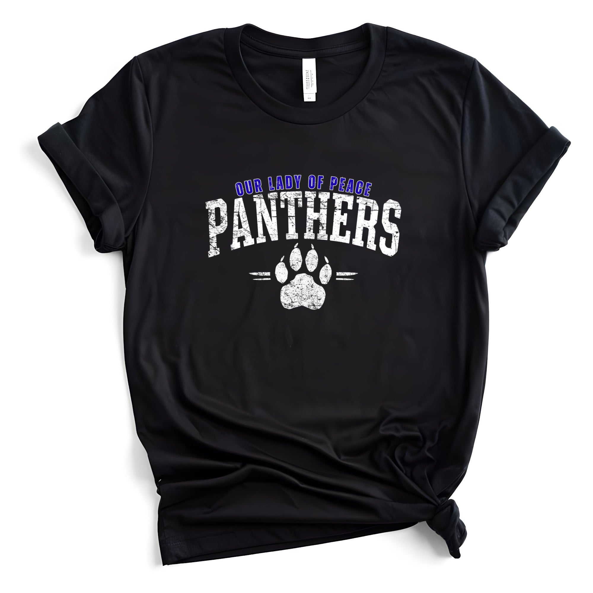 OLP Panthers Distressed Paw
