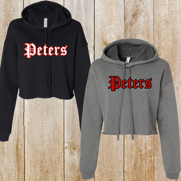 Peters Bella + Canvas CROP hoodie