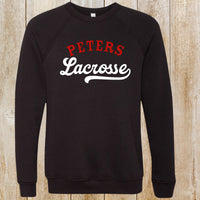 PT lacrosse Bella + Canvas fleece crewneck sweatshirt