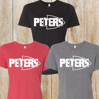 Peters women's relaxed fit triblend tee