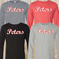 Peters Unisex Tri-Blend Long-Sleeved tee