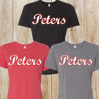 Peters women's relaxed fit triblend tee