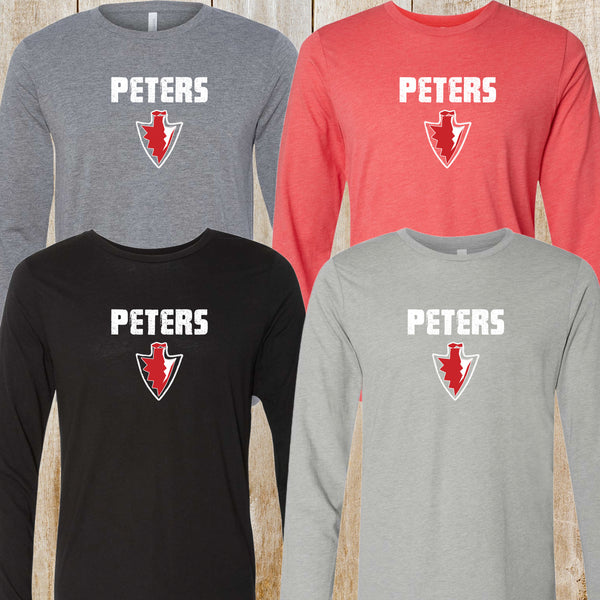 Peters Unisex Tri-Blend Long-Sleeved tee