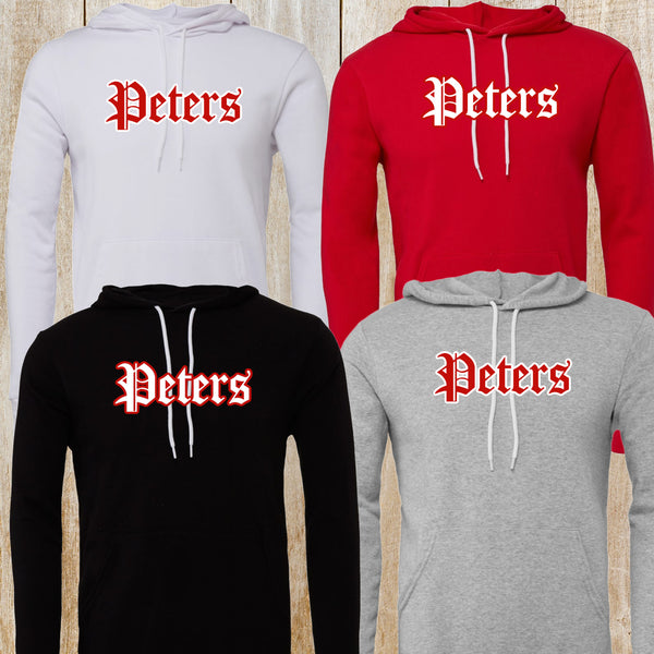 Peters Unisex Bella + Canvas fleece hoodie