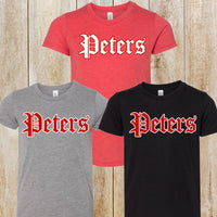Peters Youth tri-blend tee