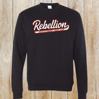 Rebellion fleece crewneck sweatshirt