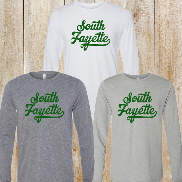 South Fayette unisex Bella + Canvas tri-blend long-sleeved tee