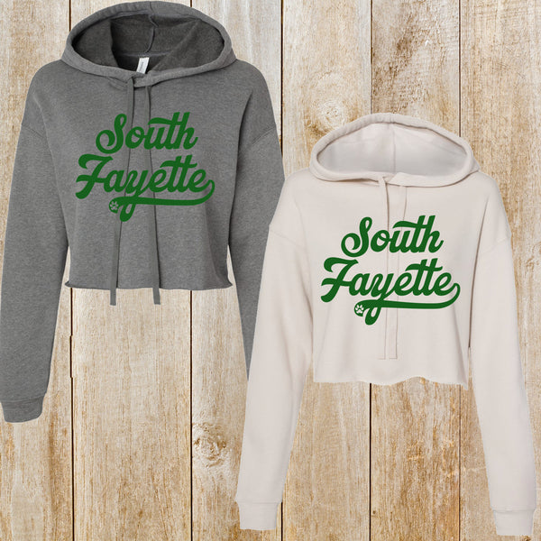South Fayette Bella + Canvas CROP hoodie
