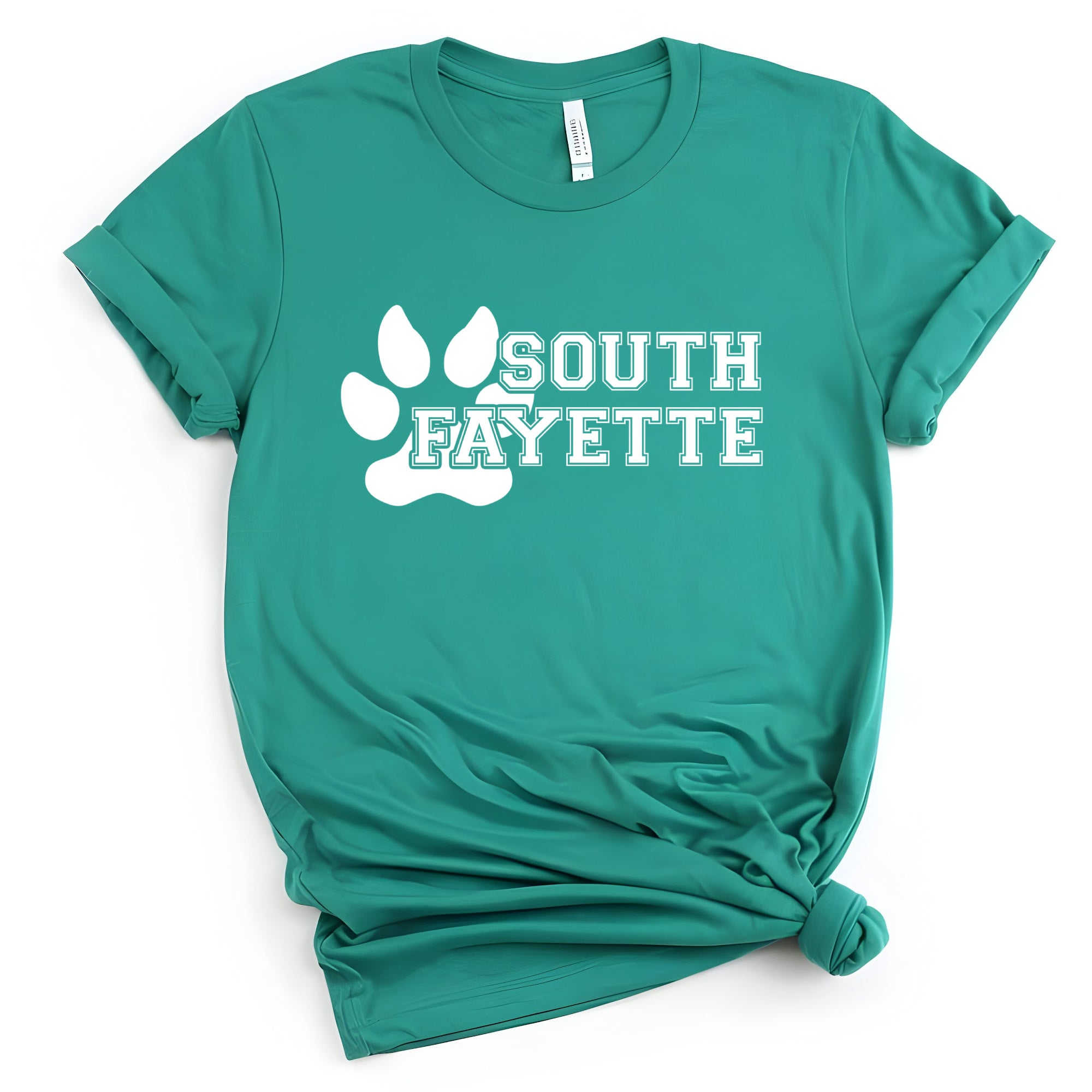 South Fayette Paw Print white