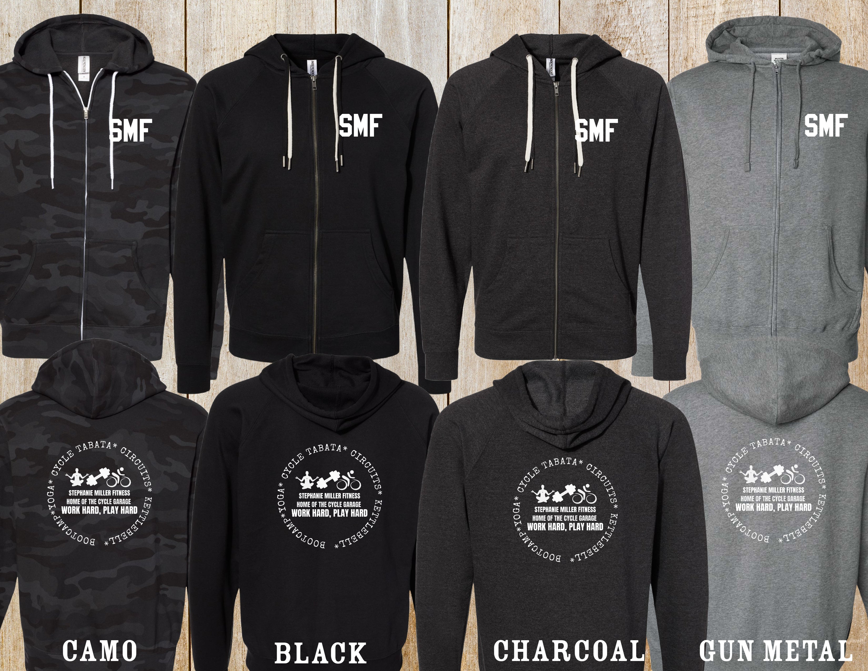 SMF full-zip hoodie