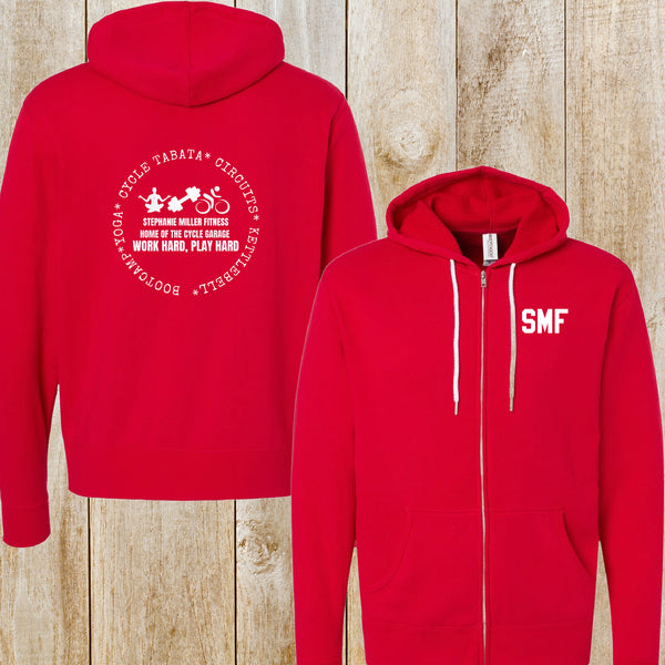 SMF full-zip hoodie