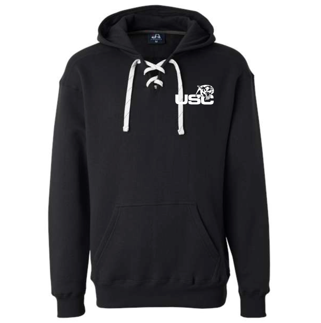 USC Panther Lace Up Hoodie Pocket Size