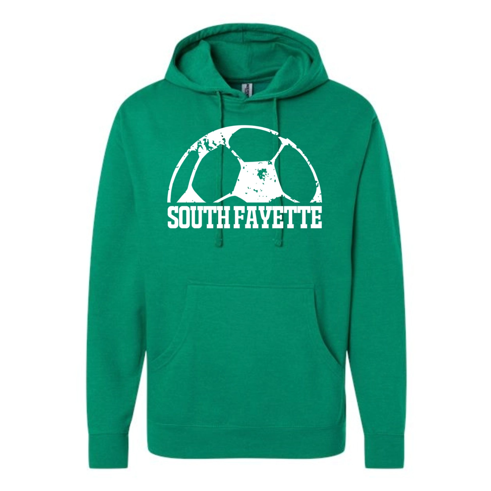 South Fayette Soccer Distressed Ball Midweight Hooded Sweatshirt