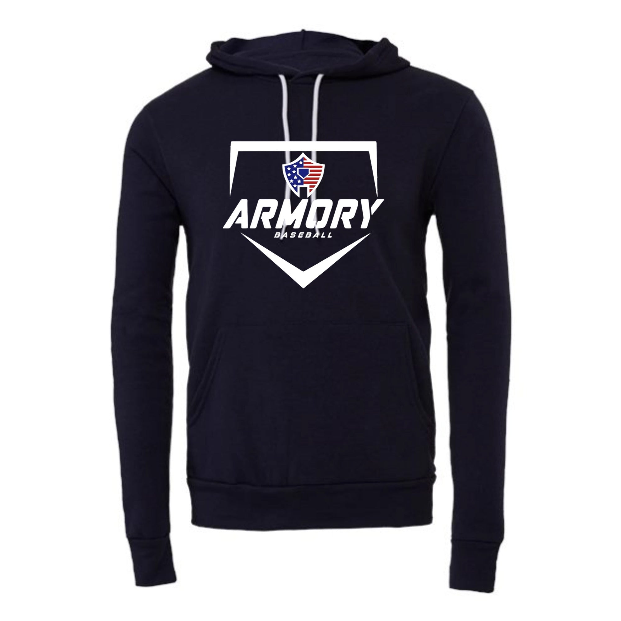 Armory Baseball Patriotic Unisex Fleece Hoodie