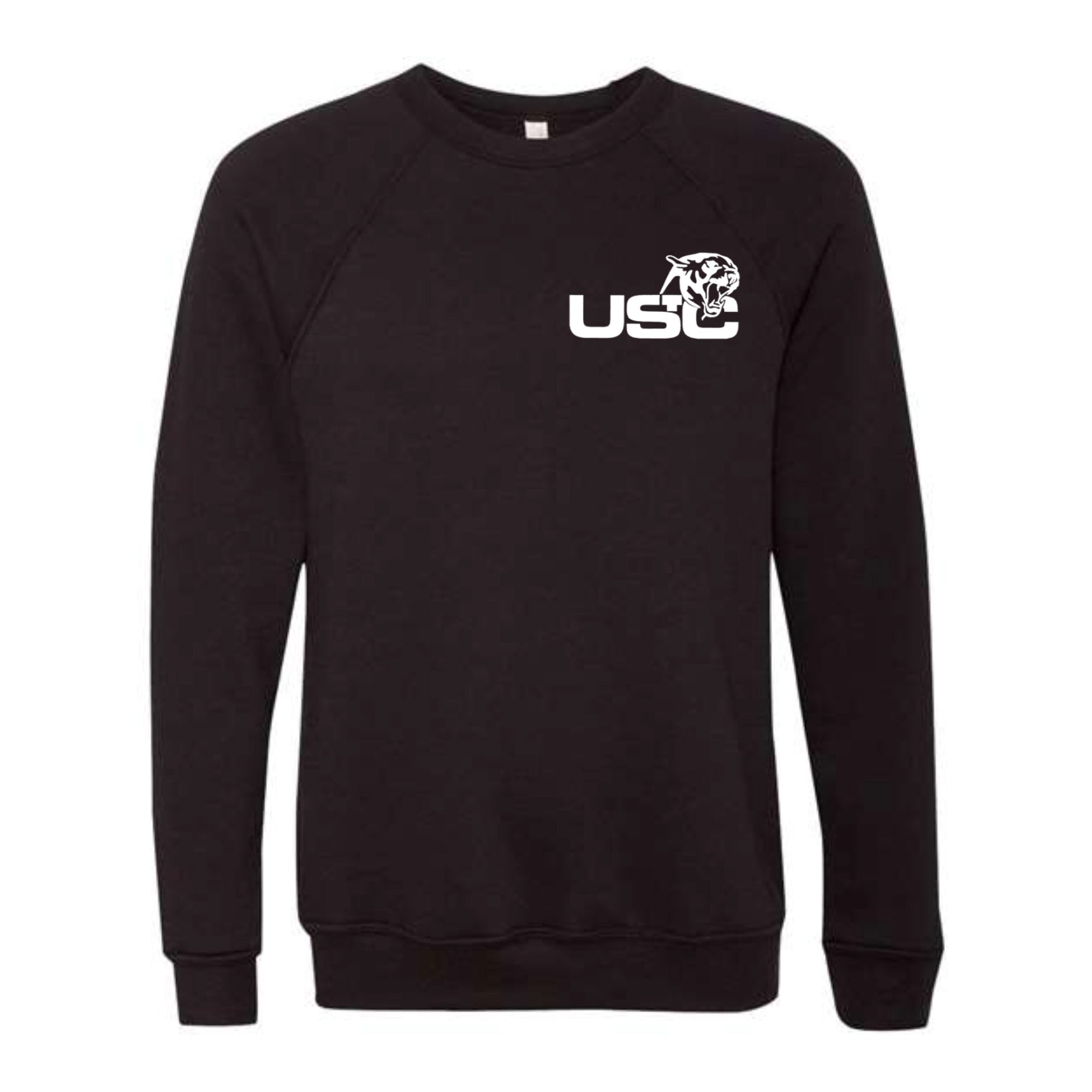 USC Panther Unisex Fleece Crewneck Sweatshirt Pocket Size