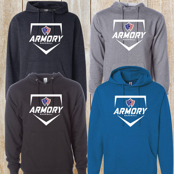 Armory Baseball Independent Trading Midweight Unisex Hoodie