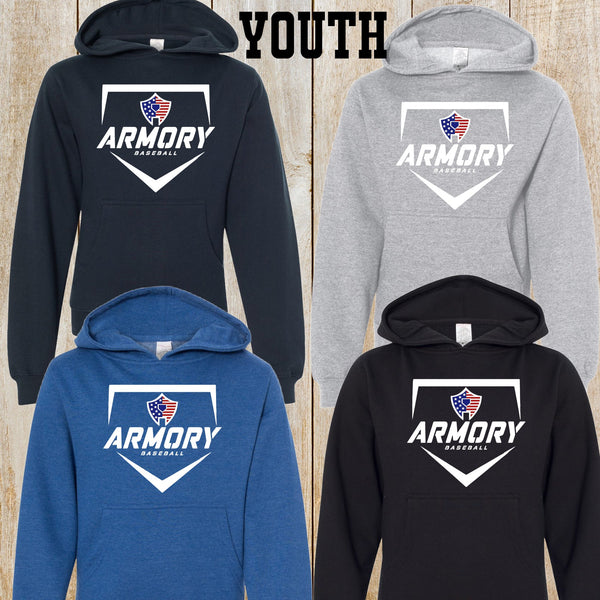 Armory Baseball Independent Trading Midweight Youth hoodie