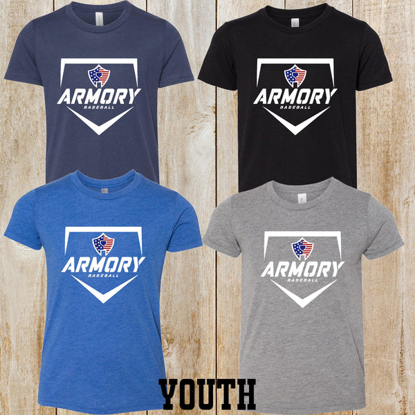 Armory Baseball Youth tri-blend tee