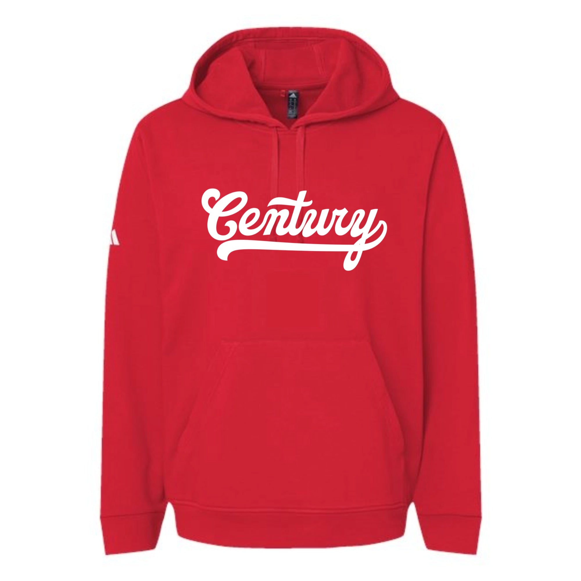 Century Soccer Script Fleece Hooded Unisex Sweatshirt