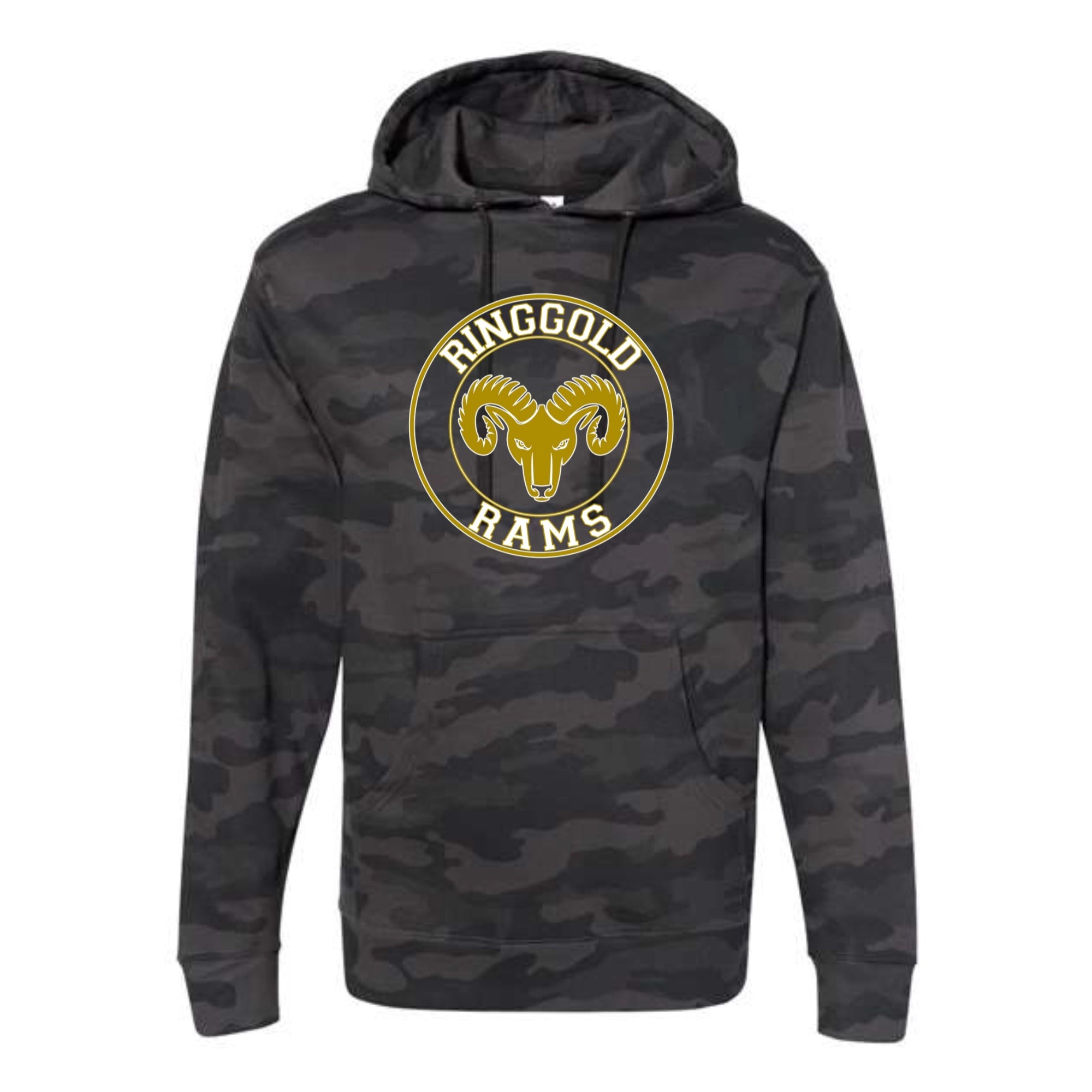 Ringgold Rams Circle Camo Hooded Sweatshirt