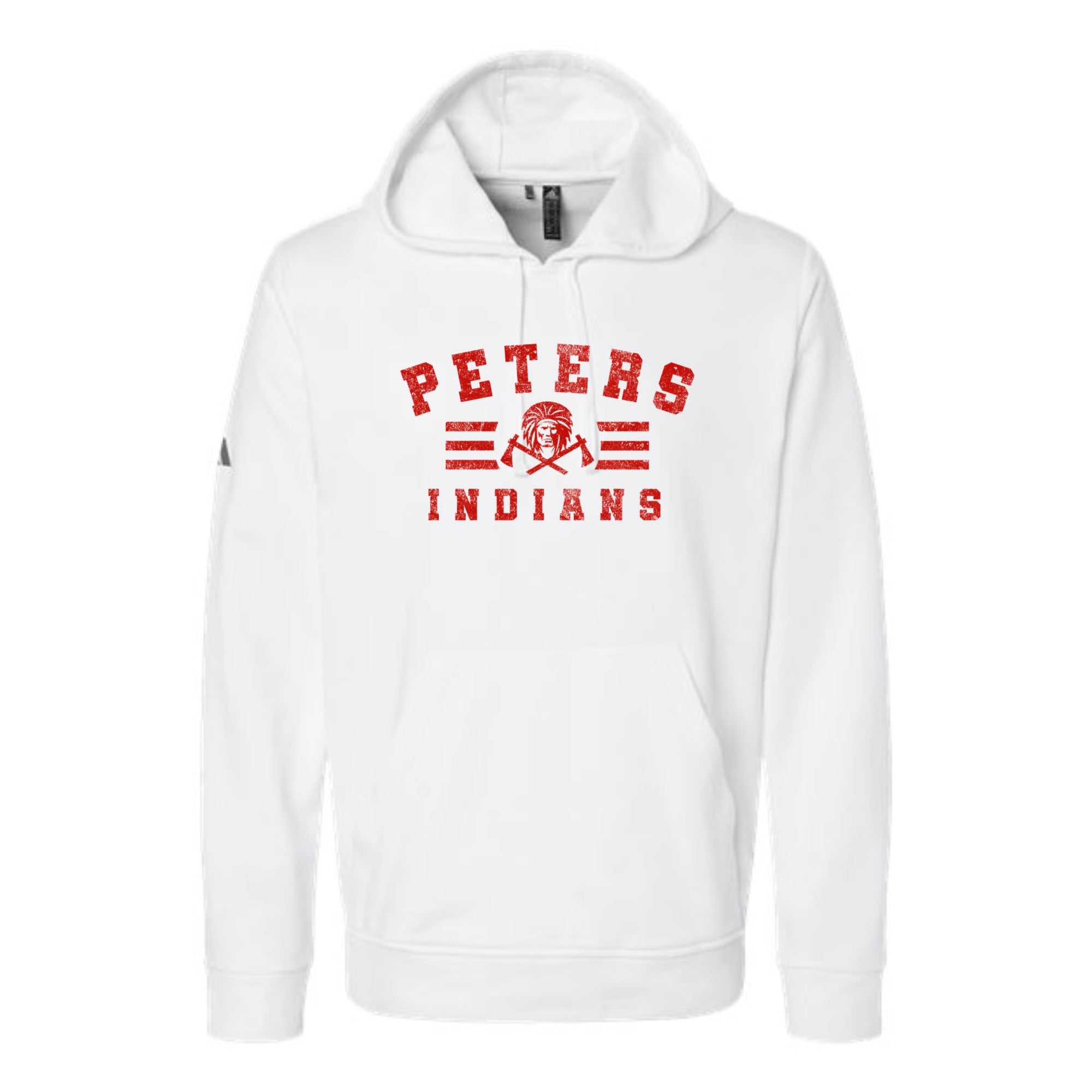 Peters Indians Bold Red Fleece Hooded Unisex Sweatshirt