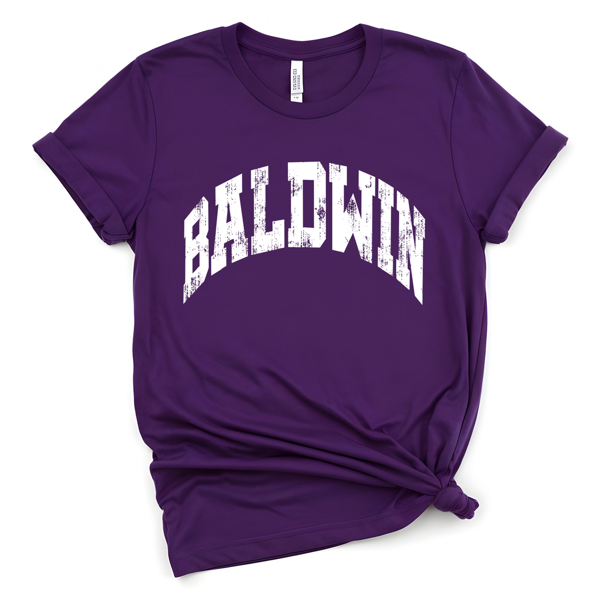 Baldwin Distressed Varsity (white)