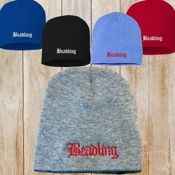 Beadling embroidered 8" beanie