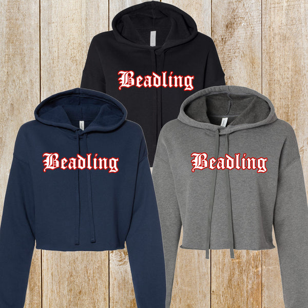 Beadling Bella + Canvas CROP hoodie