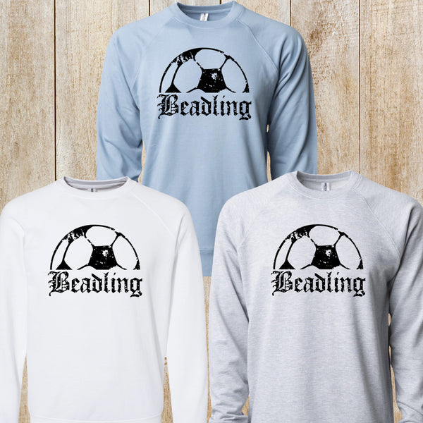 Beadling lightweight loopback Terry crewneck sweatshirt