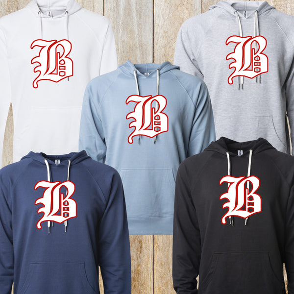 Beadling lightweight loopback Terry hoodie