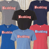 Beadling women's relaxed fit triblend tee