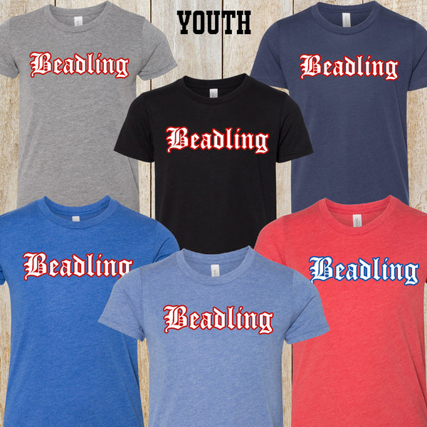 Beadling Youth tri-blend tee