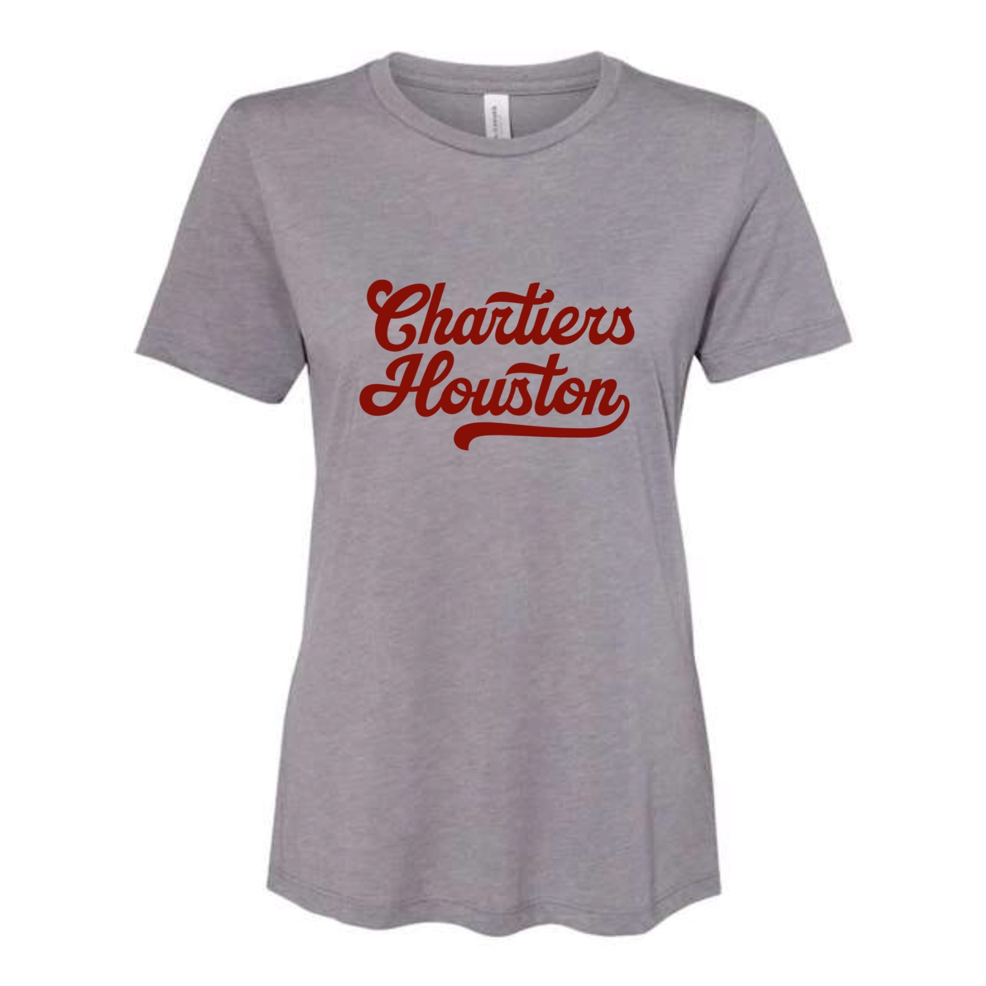 Chartiers Houston Script Women's Tri-blend Relaxed Fit Tee