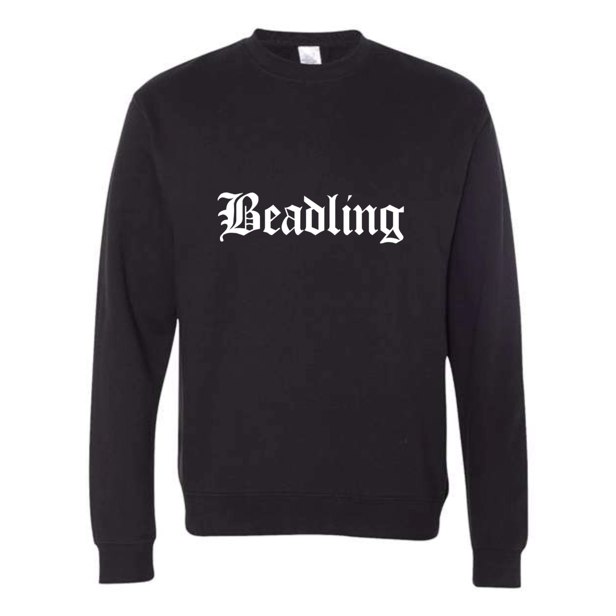 Beadling Soccer Vintage White Midweight Crewneck Sweatshirt