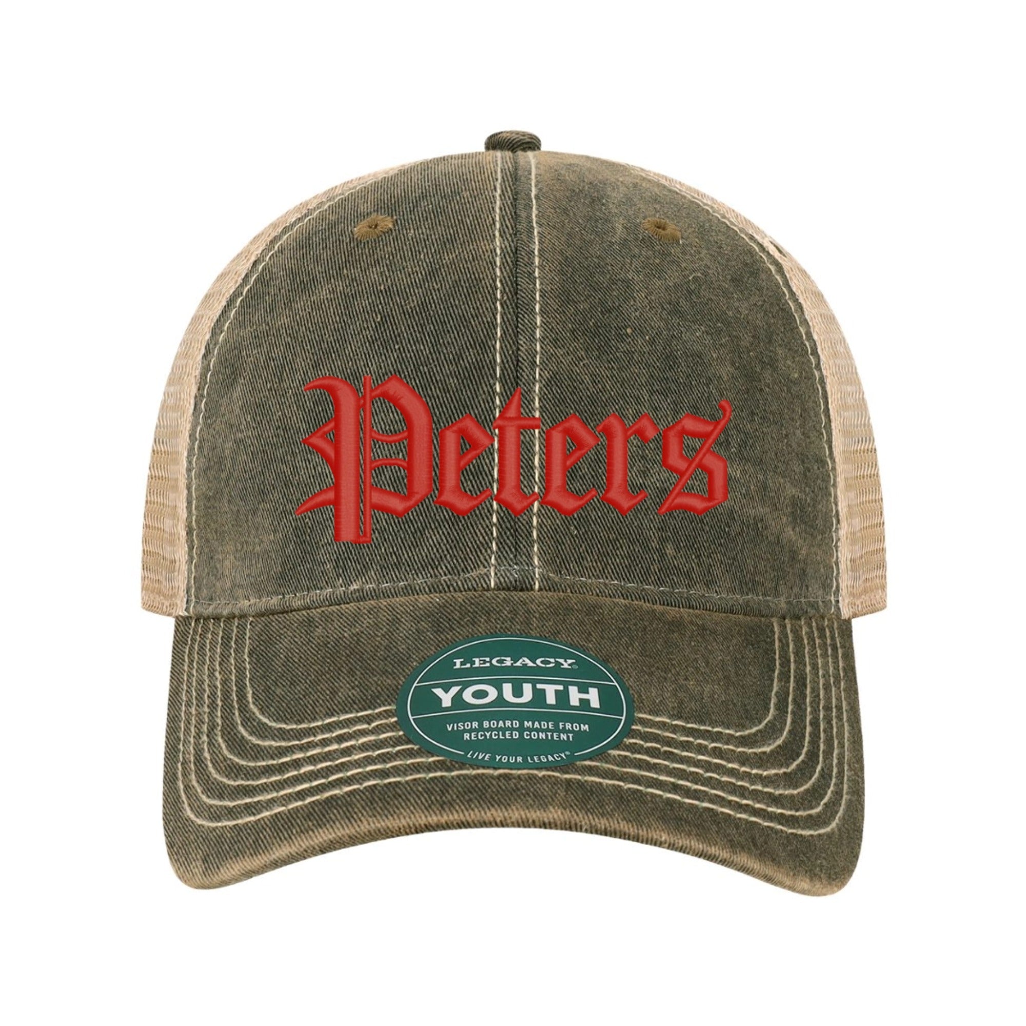 Peters Red Youth Old Favorite Trucker Hat