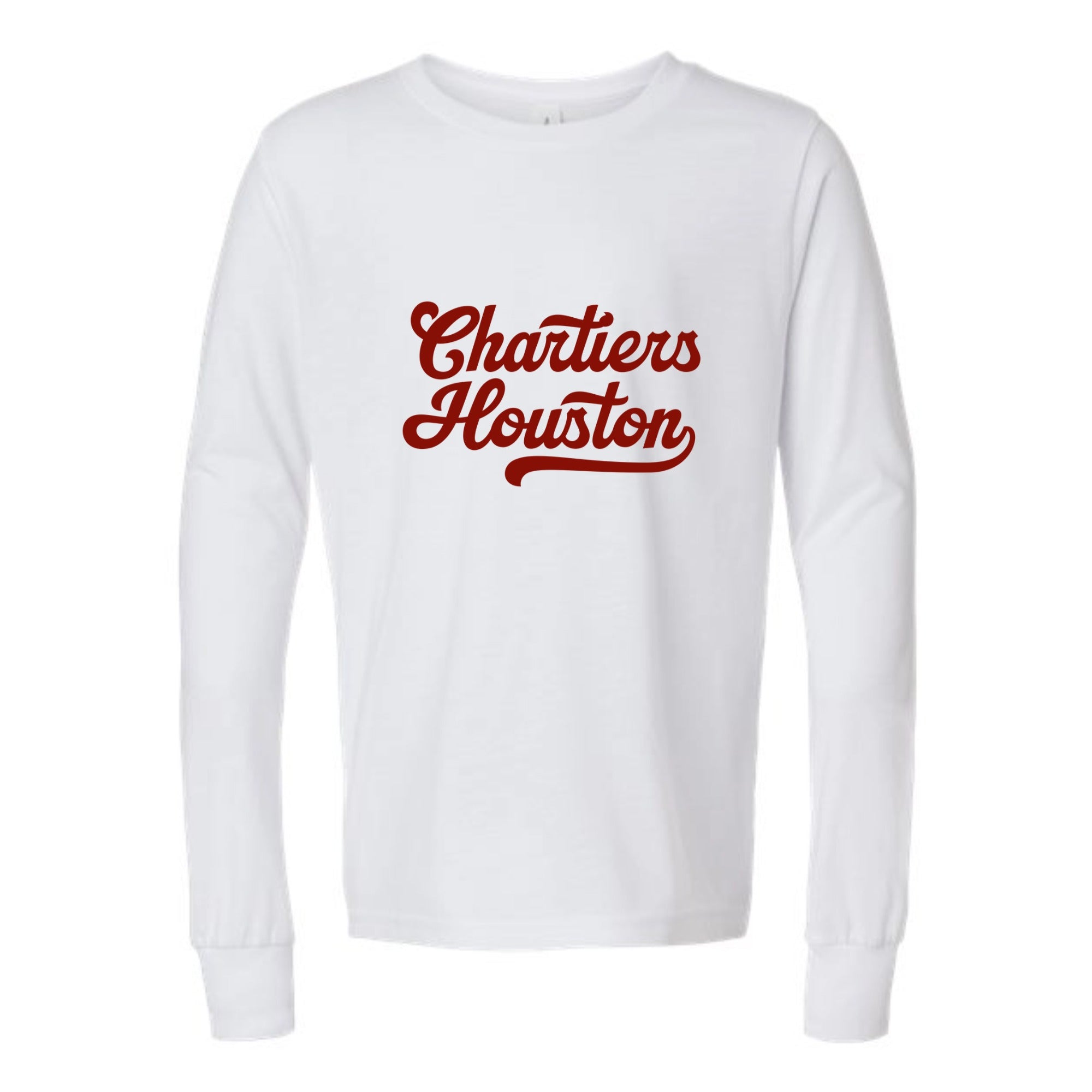 Chartiers Houston Script Youth Long Sleeved Tri-blend Tee