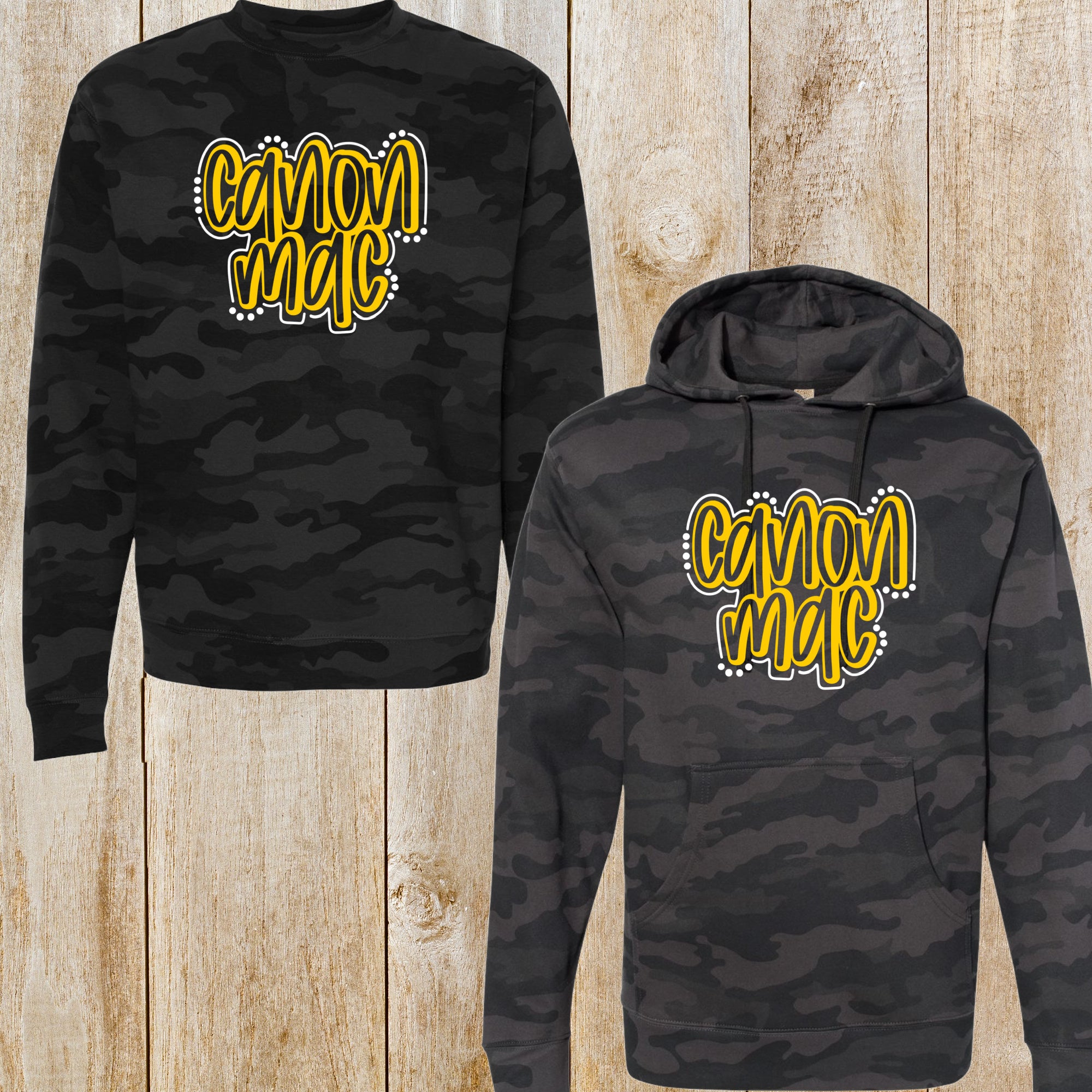 Borland Manor Camo Crewneck Sweatshirt or Hoodie