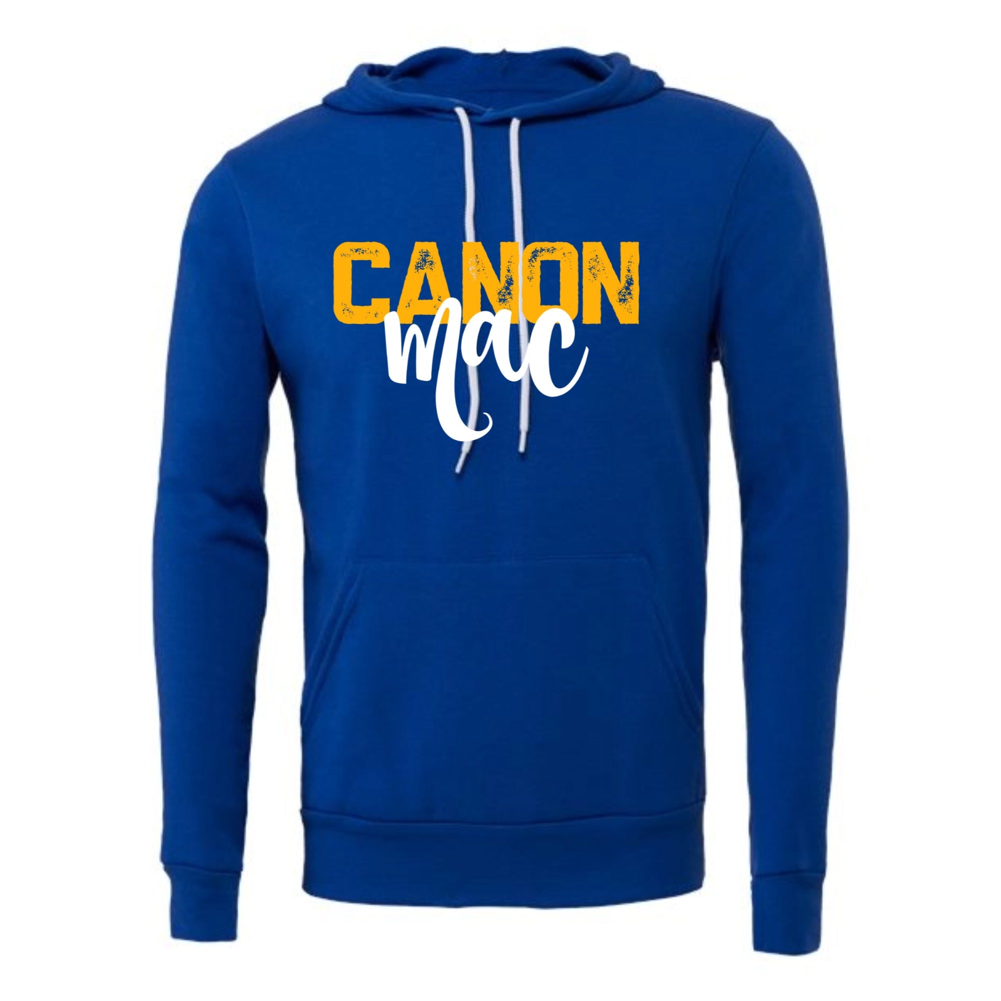 Canon Mac Whimsical Gold and White Unisex Fleece Hoodie