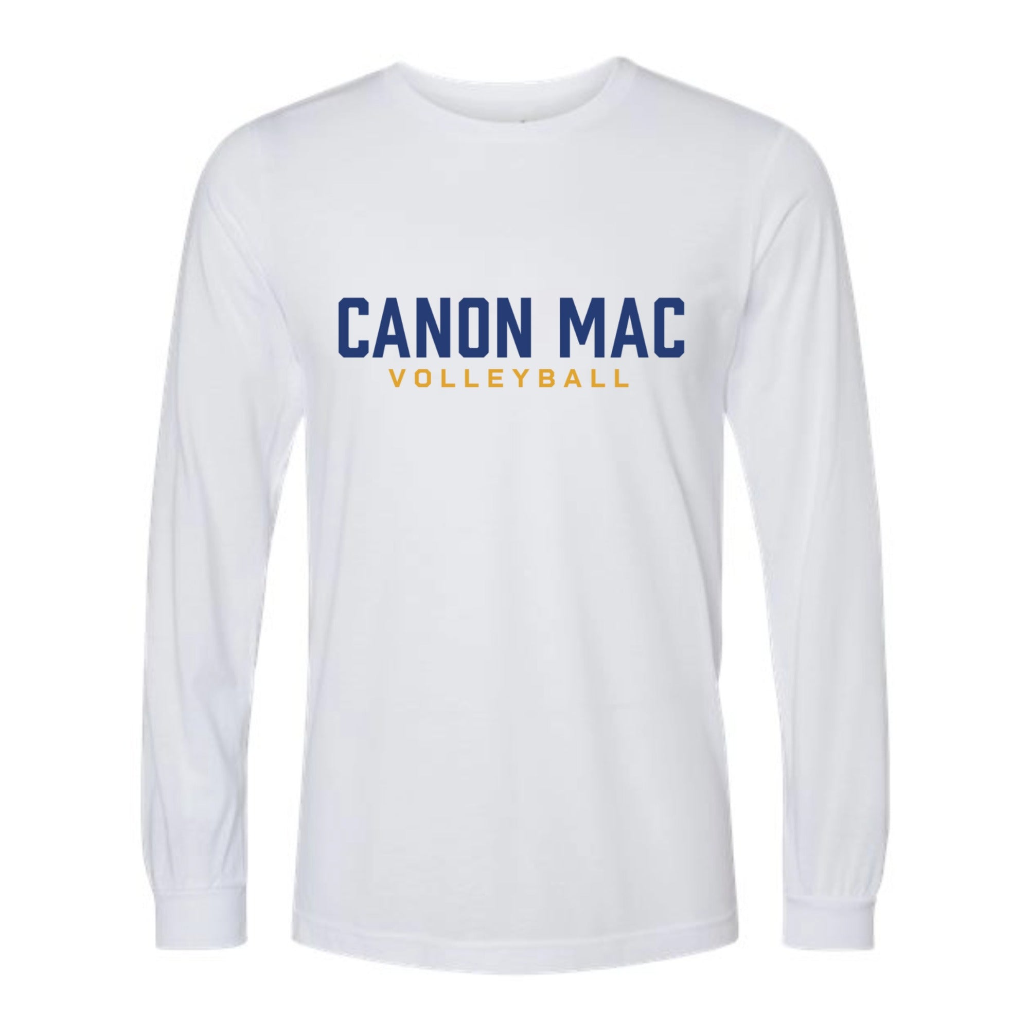 Canon Mac Volleyball Simple Long Sleeved Tri-blend Unisex Tee