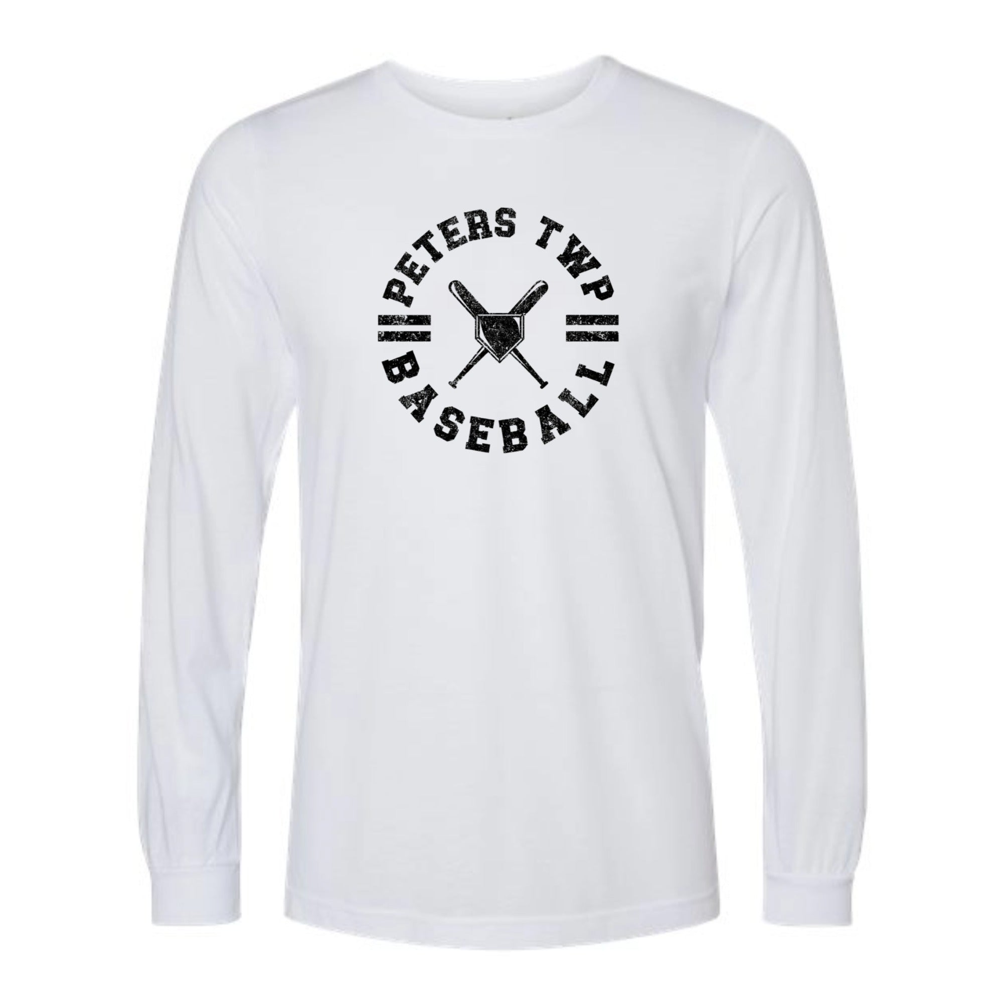 Peters Baseball Circle Long Sleeved Tri-blend Unisex Tee
