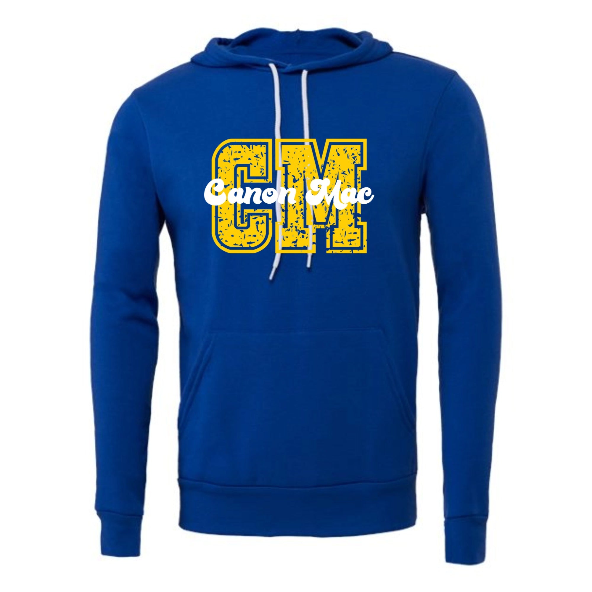 Canon Mac CM Retro Gold and White Unisex Fleece Hoodie