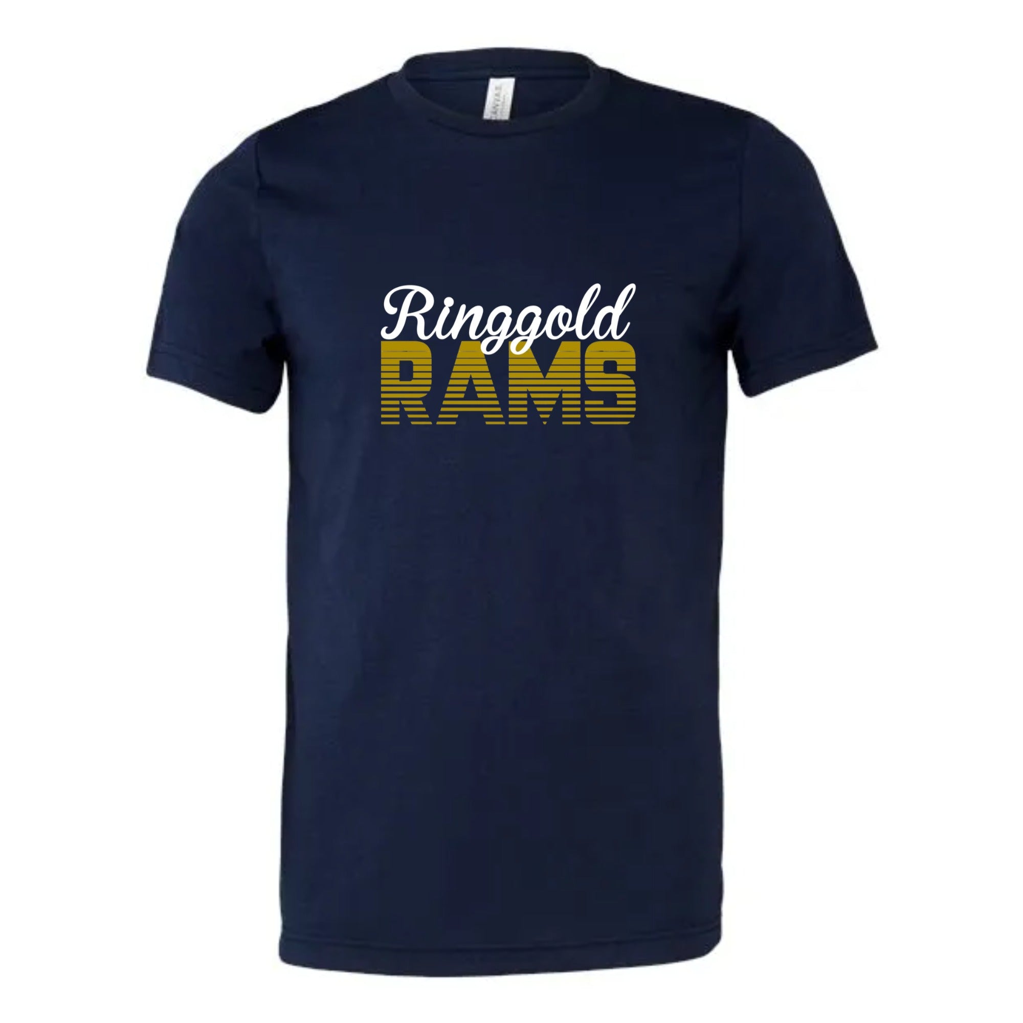 Ringgold Rams Retro Tri-blend Unisex Tee