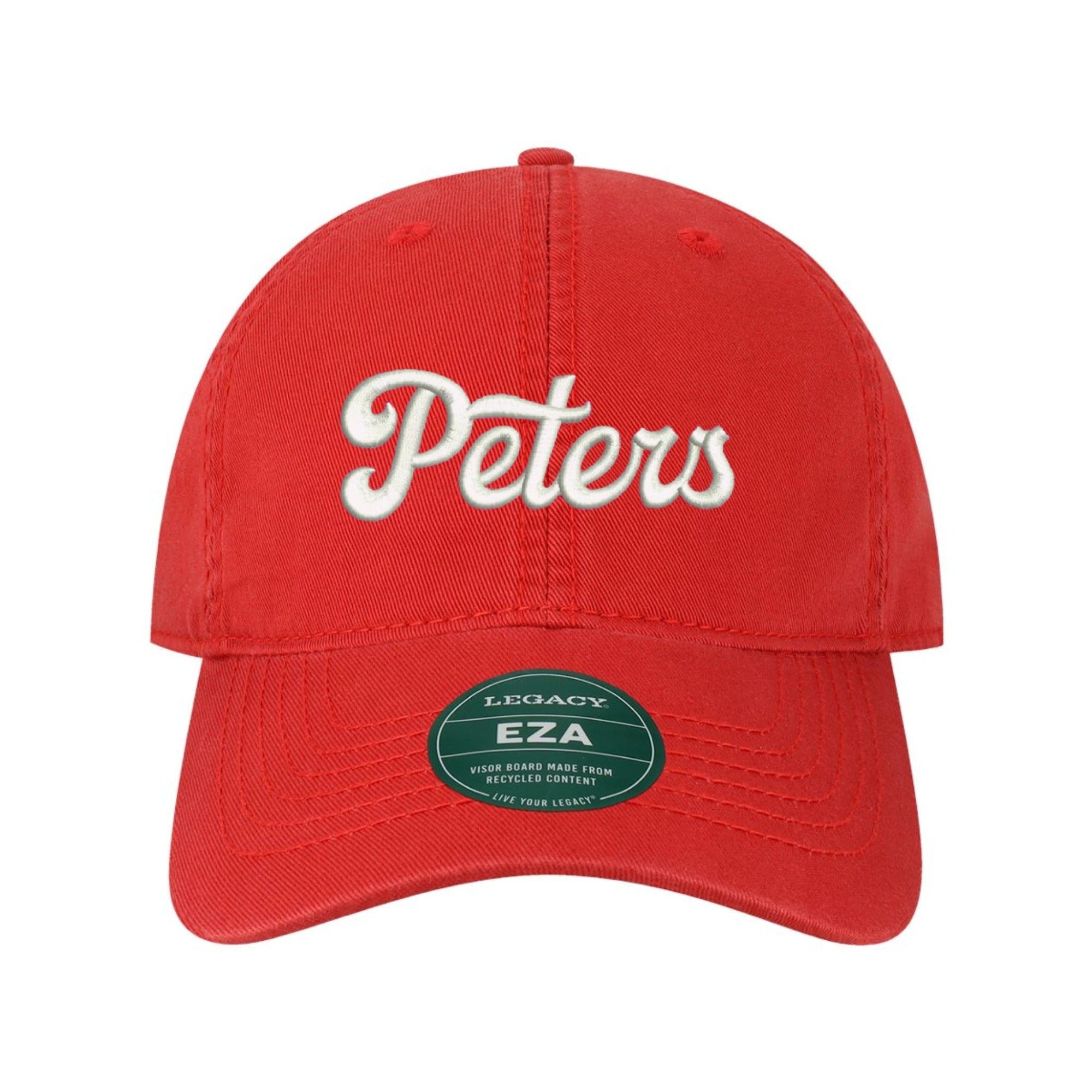 Peters White Script Dad Hat
