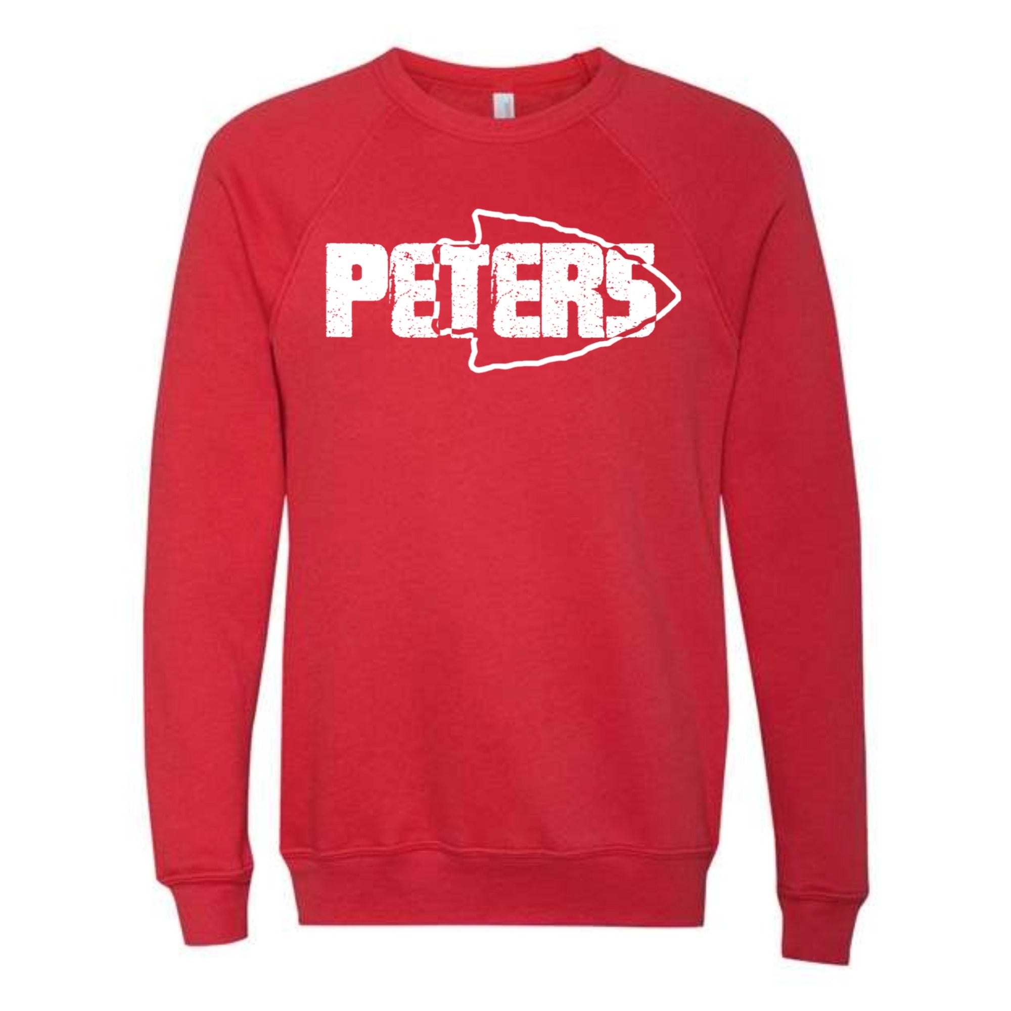 Peters Arrowhead White Unisex Fleece Crewneck Sweatshirt