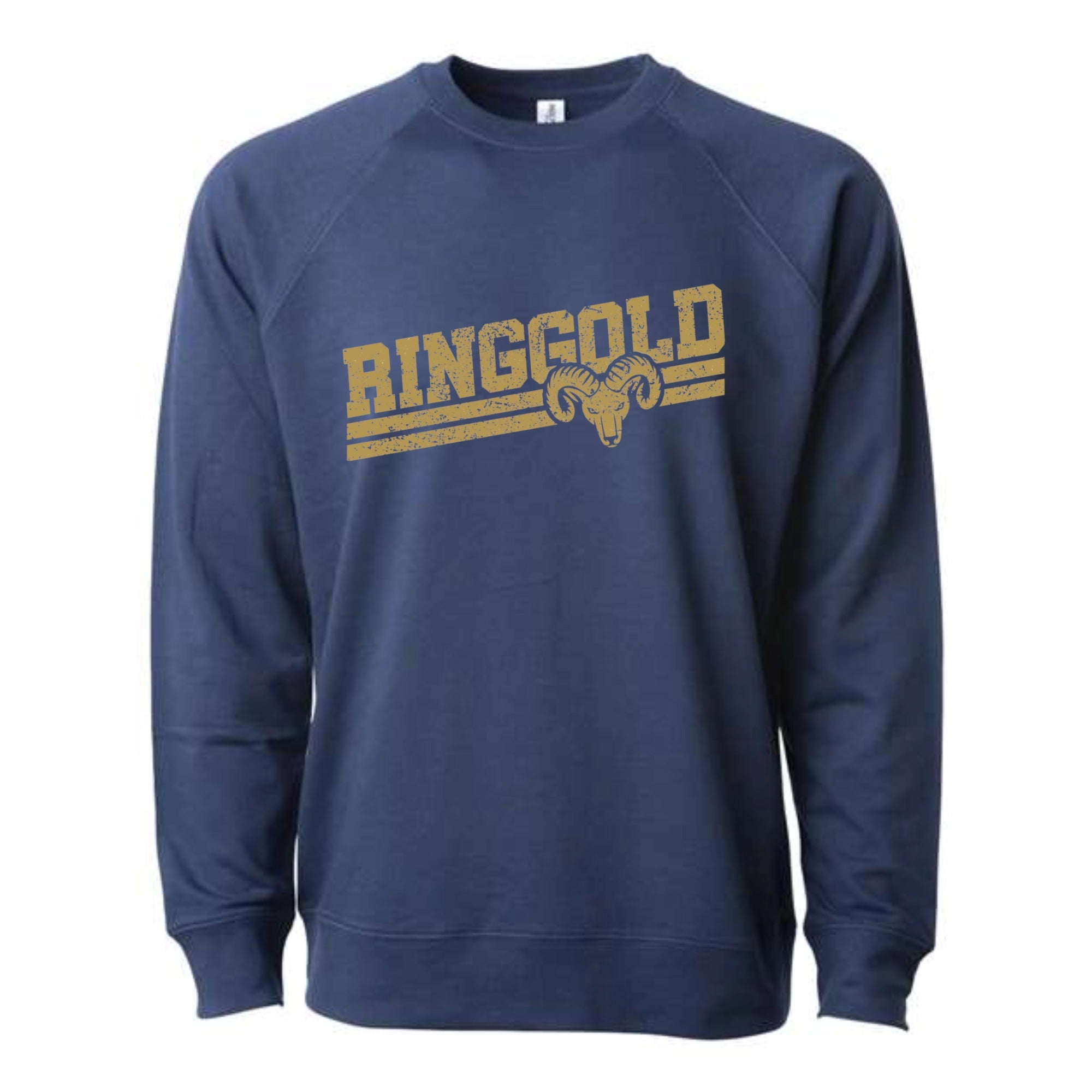 Ringgold Slant Lightweight Loopback Terry Crewneck Sweatshirt