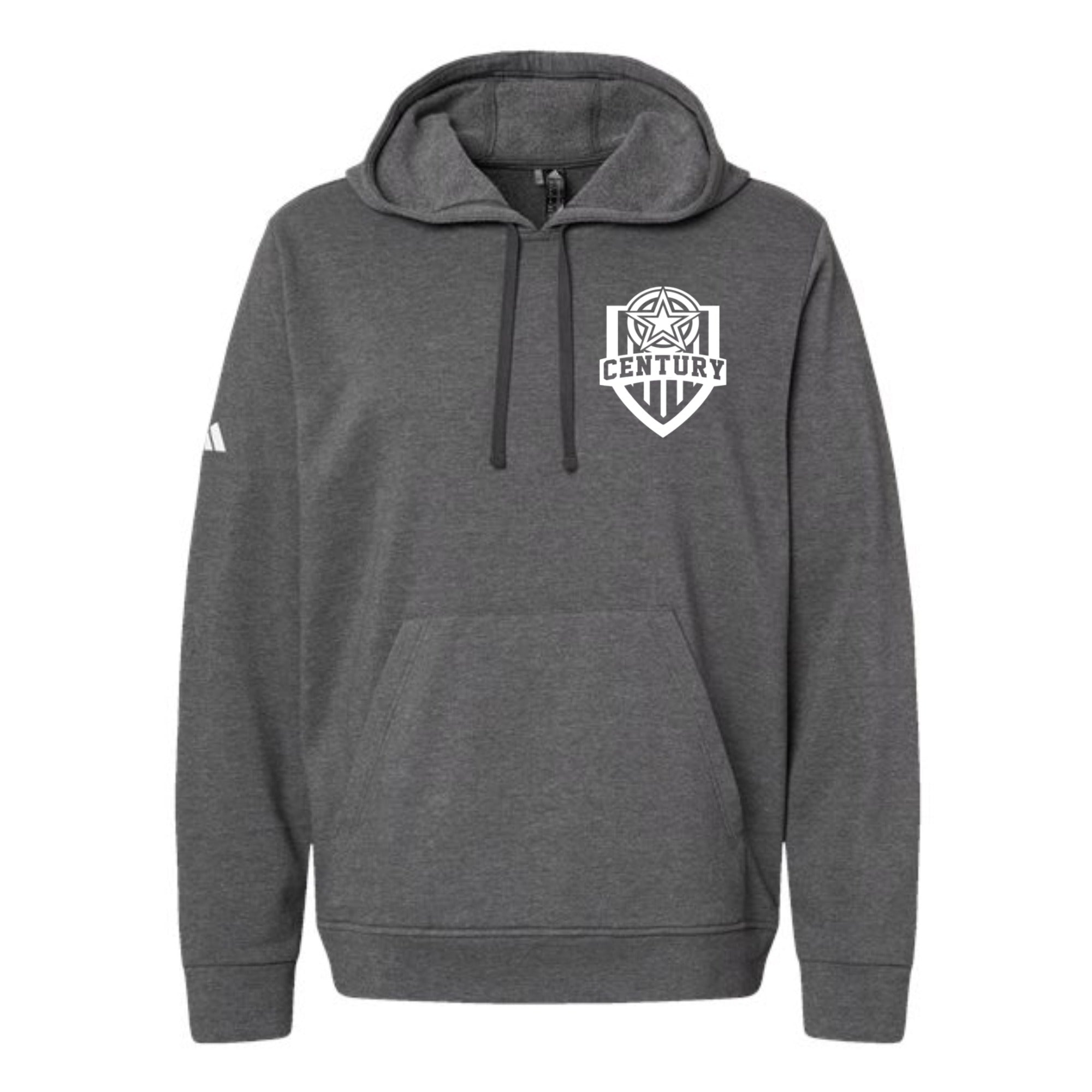 Century Soccer Logo Fleece Hooded Unisex Sweatshirt Pocket Size