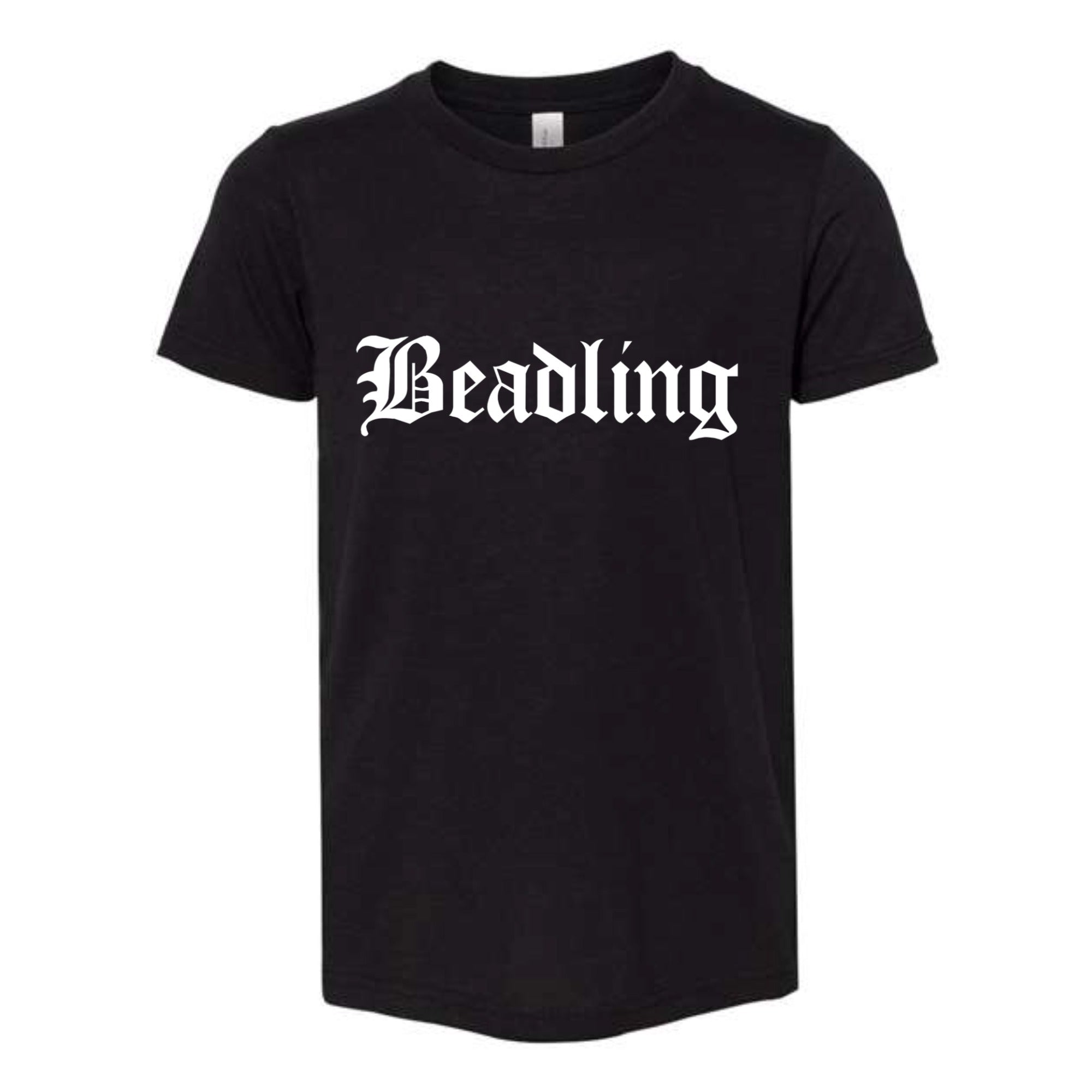 Beadling Soccer Vintage White Youth Tri-blend Tee